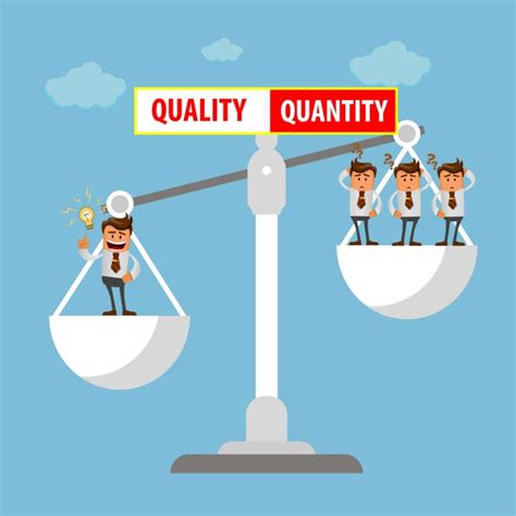 type a people are concerned with quantity more than quality